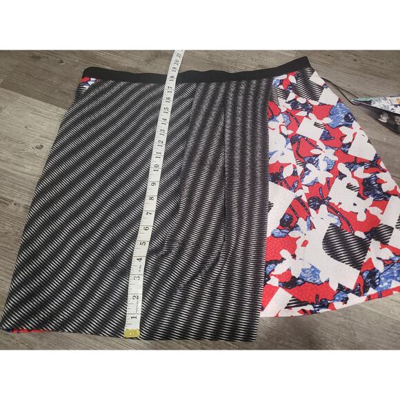 Peter Pilotto x Target Collaboration Red Floral / Check Print Skirt | Size 16 - Picture 6 of 8